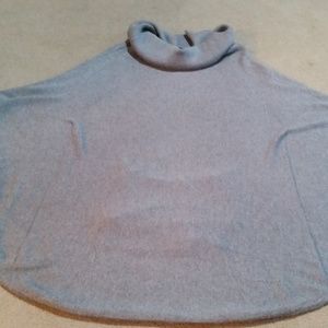 White House Black Market Grey Poncho